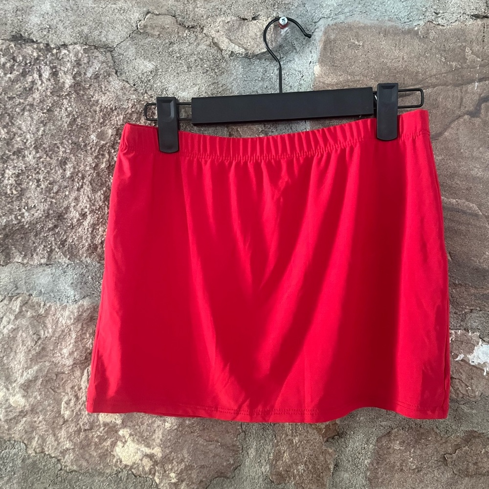 PRETTYLITTLETHING Red Mini Skirt